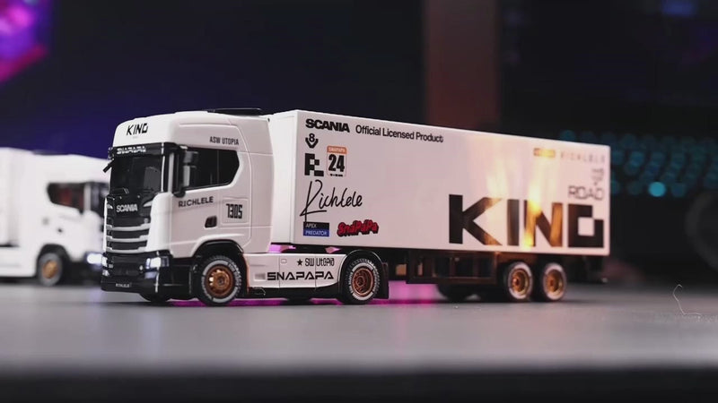 Scania 730S Licensed 1-64 RC Drift Container Truck