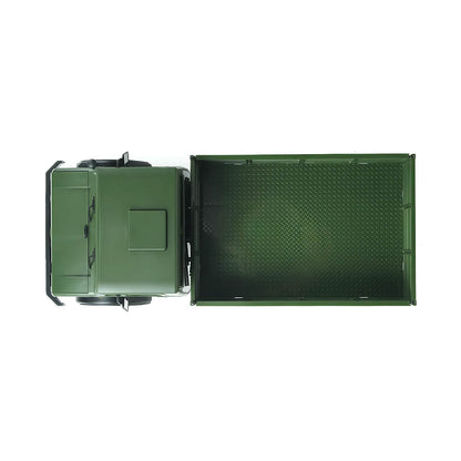 RC Rock Crawler 1/12 Scale Military Off-Road Truck Top Down View-BRRRRT