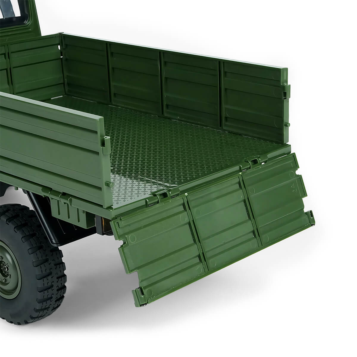 RC Rock Crawler 1/12 Scale Military Truck Heavy Duty Drop Side Bed