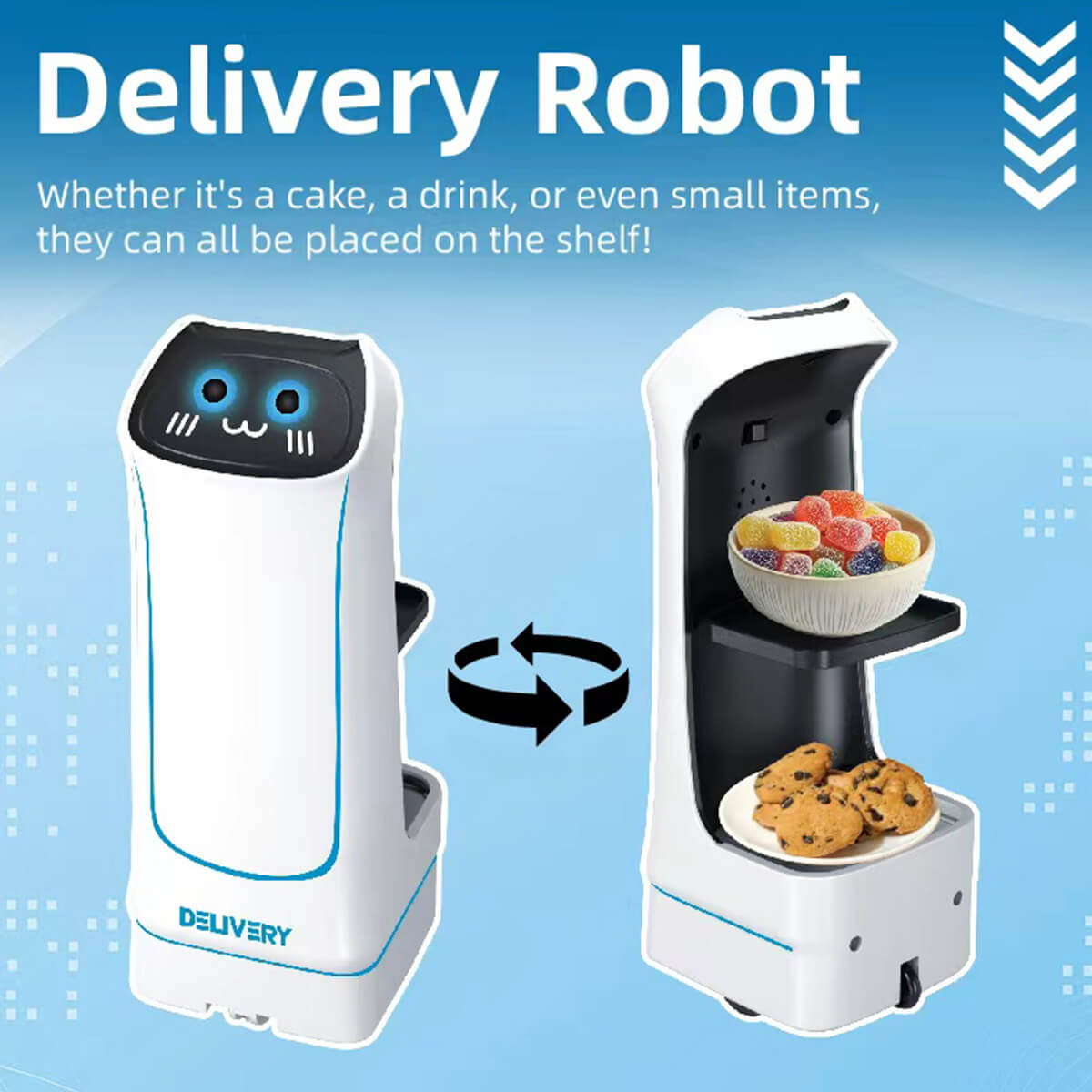 Remote-Controlled Delivery Robot with LED Lights and Navigation