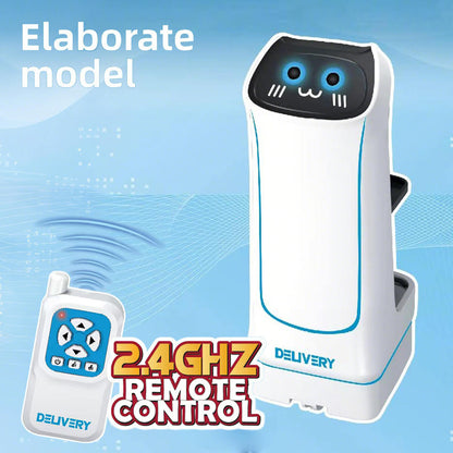 Remote-Controlled Delivery Robot with LED Lights and Navigation