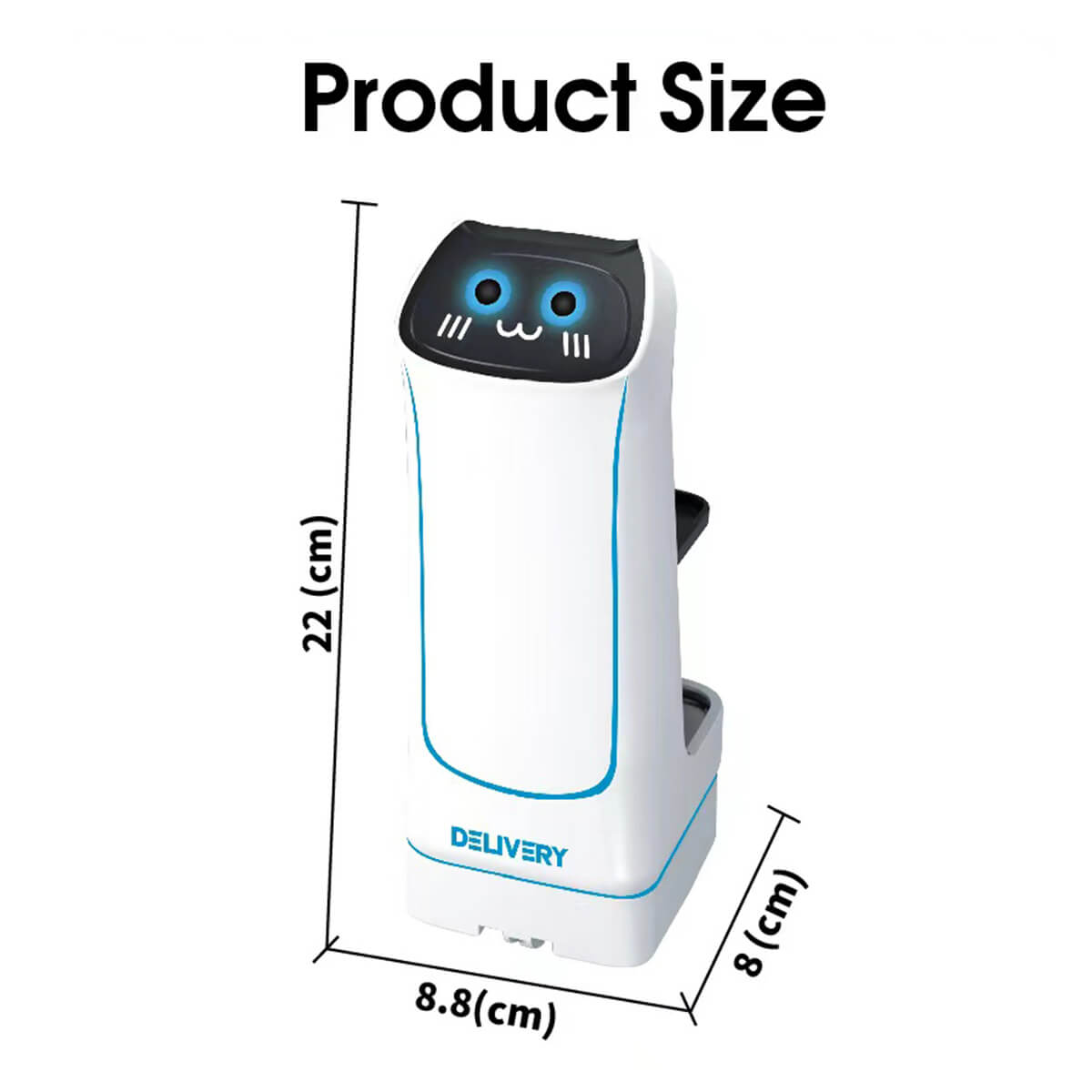 Remote-Controlled Delivery Robot with LED Lights and Navigation