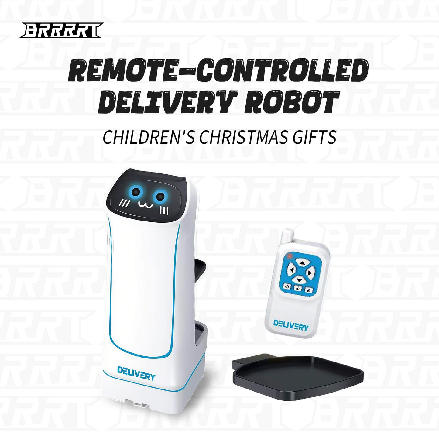 Remote-Controlled Delivery Robot with LED Lights and Navigation