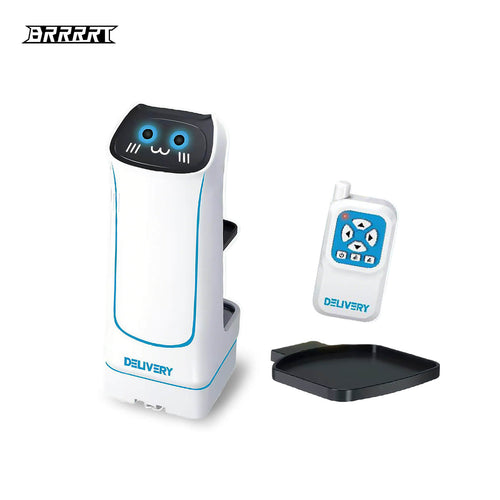 Remote-Controlled Delivery Robot with LED Lights and Navigation