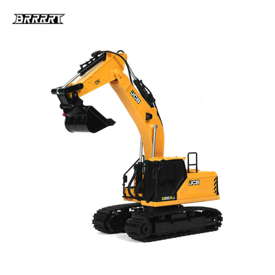Remote-Controlled Excavator Toy with 3 Interchangeable Attachments - BRRRRT