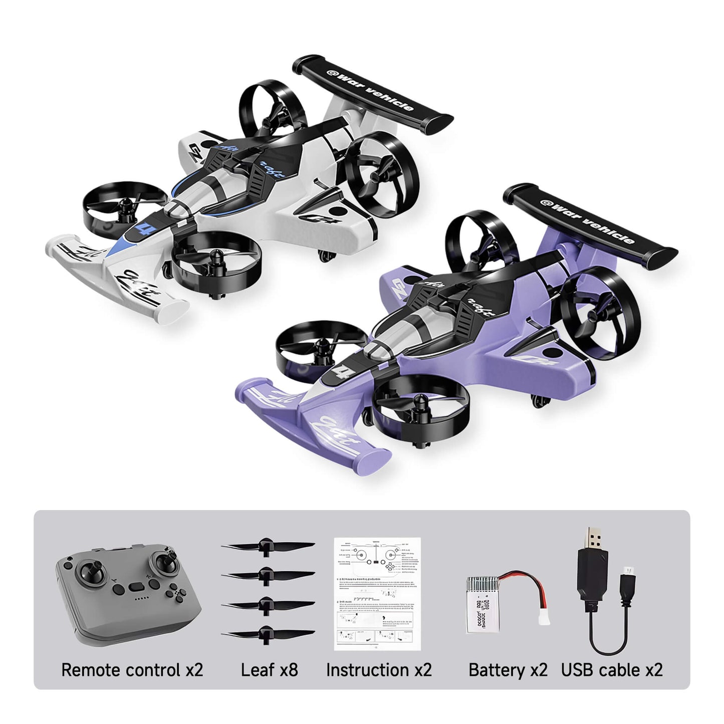 Remote-controlled Flying Car and Drift Car 2‑in‑1