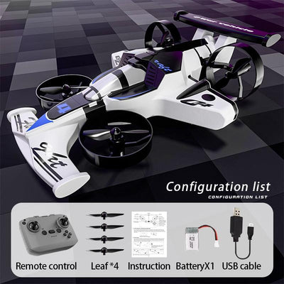 Fernsteuerbares fliegendes Auto und Drift-Auto 2-in-1, Konfigurationsliste mit Fernbedienung - BRRRRT