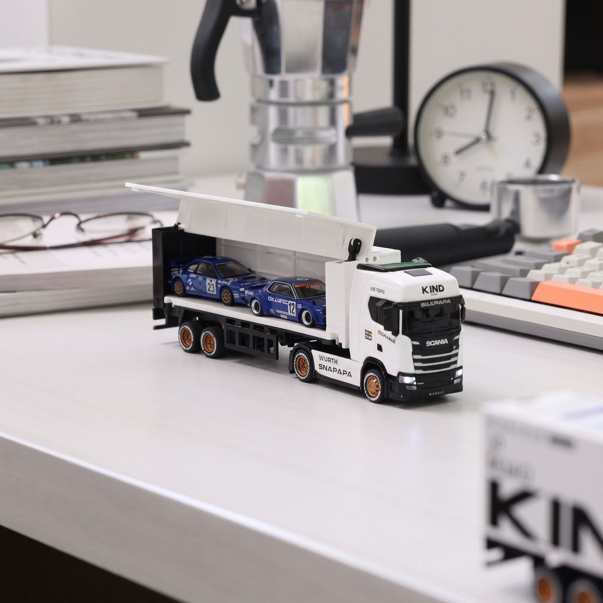 Scania 730S Licensed 1/64 RC Drift Container Truck